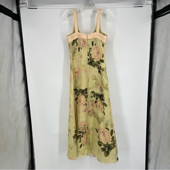 Geisha Designs Formal Sleeveless Floral Cream Romantic Maxi Slip Dress Gown XS - Picture 7 of 11